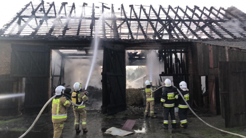 7/12 Pożar stodoły w Lubnie