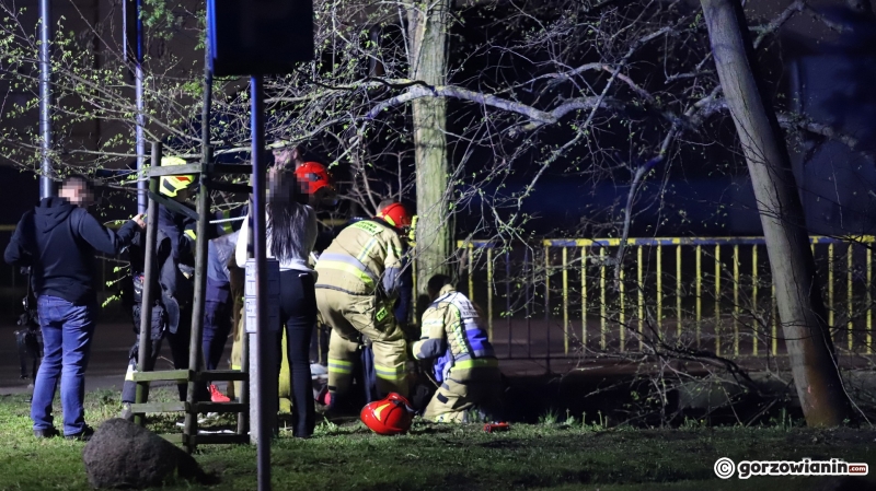9/9 Akcja ratunkowa 21-latki, która wpadła do Kłodawki w Gorzowie
