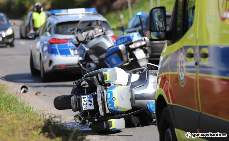 5/9 Wymusił pierwszeństwo i uderzył w policyjny motocykl