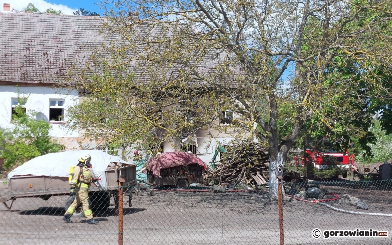 3/9 Tragiczny pożar domu koło Gorzowa. Nie żyje jedna osoba