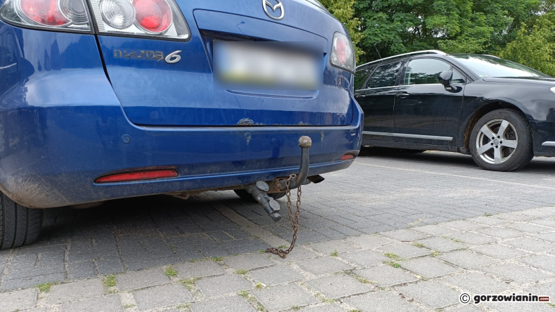 5/6 Zderzenie przyczepki z audi przy ul. Dobrej