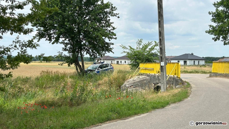 3/6 Radiowóz rozbił się o drzewo w Ulimiu