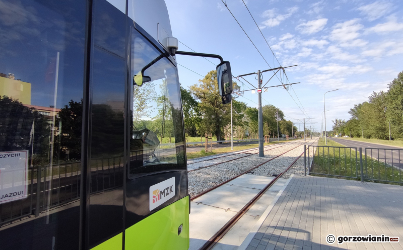 8/10 Testowy przejazd nowym torowiskiem przy ul. Walczaka w Gorzowie