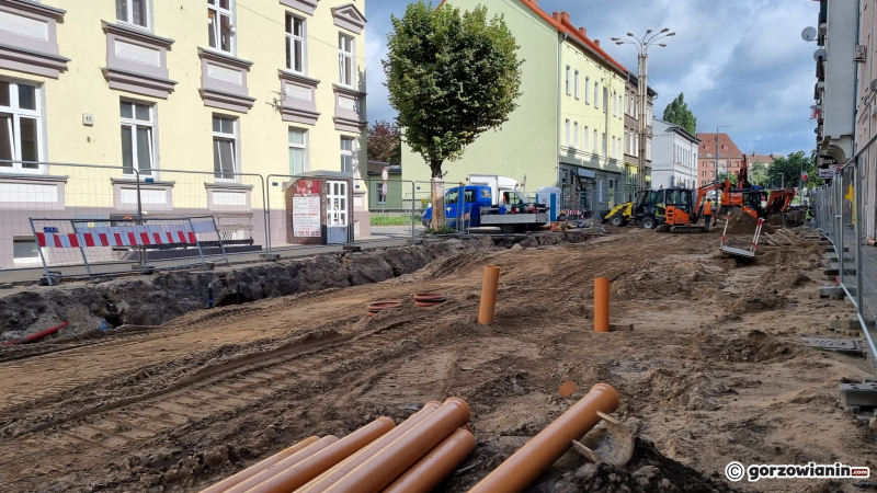 4/14 Rozkopana ul. Dworcowa w Gorzowie