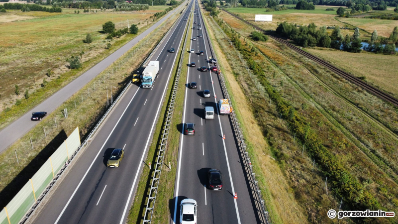 1/5 Seria wypadków na S3 koło Gorzowa. Ogromne korki na ekspresówce