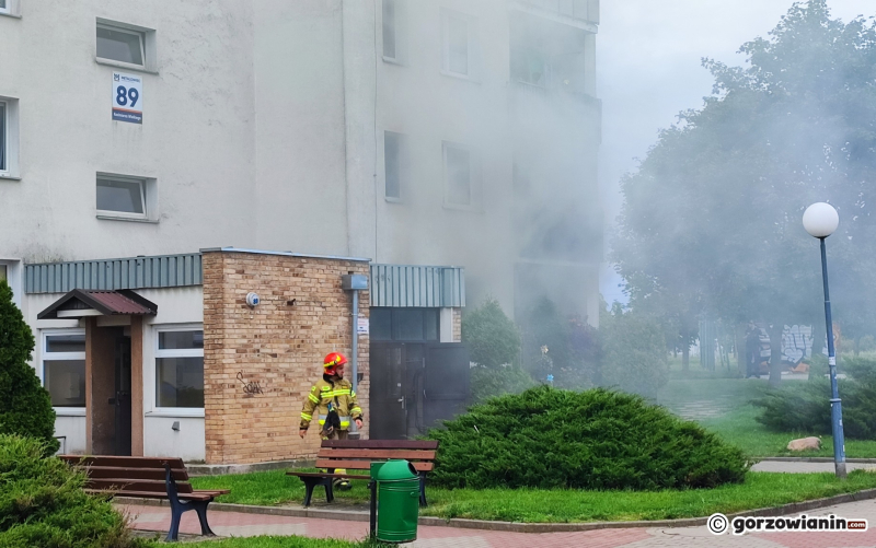 12/12 Pożar mieszkania przy ul. Kazimierza Wielkiego w Gorzowie