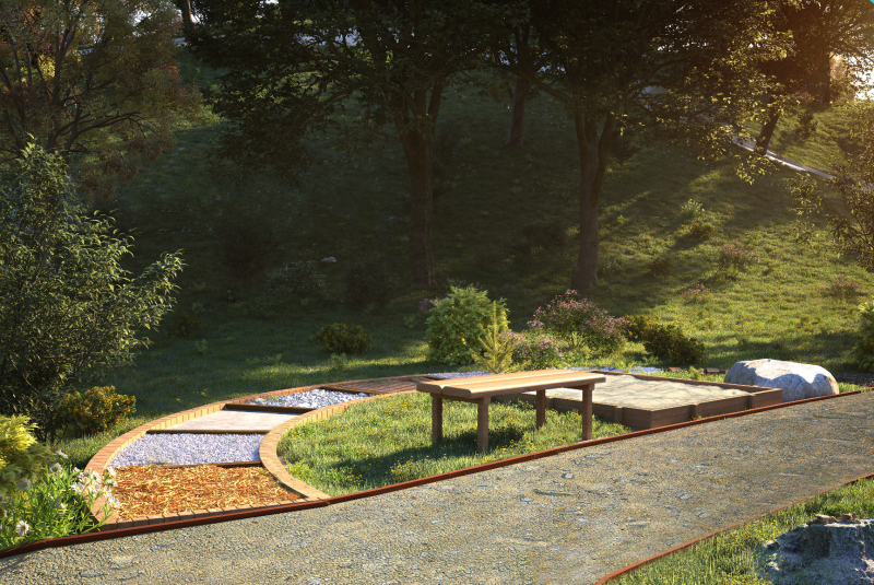 4/11 Wizualizacja rewaloryzacji zabytkowego ogrodu przy muzeum  w Gorzowie