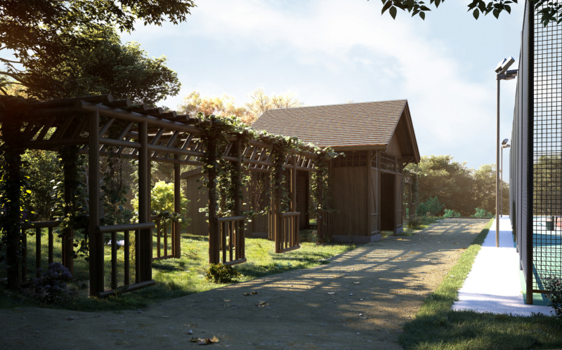 6/11 Wizualizacja rewaloryzacji zabytkowego ogrodu przy muzeum  w Gorzowie