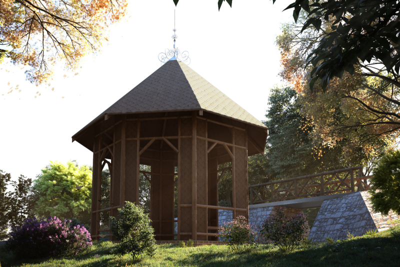 7/11 Wizualizacja rewaloryzacji zabytkowego ogrodu przy muzeum  w Gorzowie