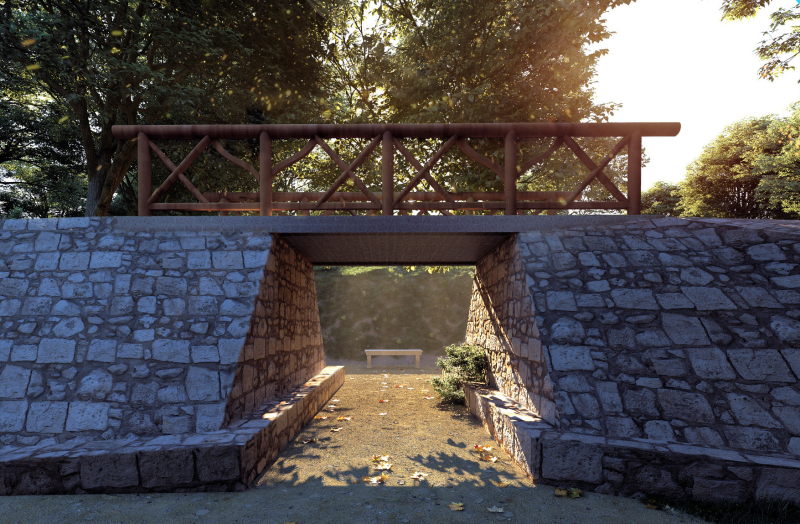 8/11 Wizualizacja rewaloryzacji zabytkowego ogrodu przy muzeum  w Gorzowie