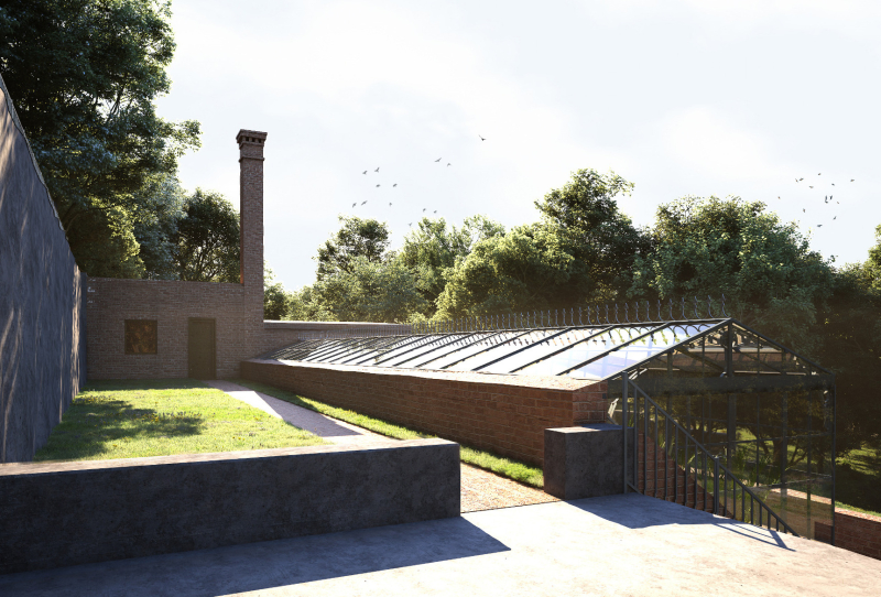 9/11 Wizualizacja rewaloryzacji zabytkowego ogrodu przy muzeum  w Gorzowie