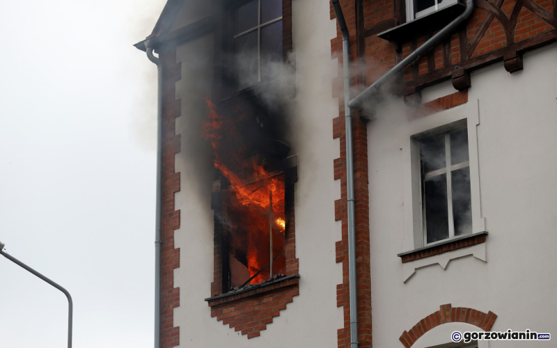 3/9 Pożar mieszkania przy ul. Jasnej w Gorzowie