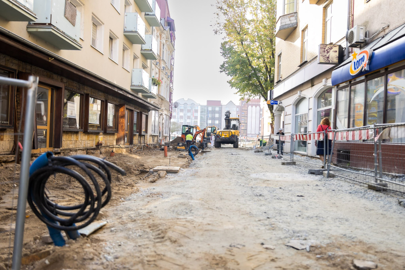 1/16 Wznowiono prace przy ul. Hawelańskiej i Wełniany Rynek w Gorzowie