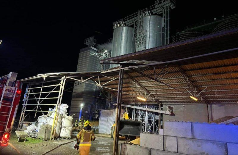 3/7 Pożar suszarni kukurydzy w Wawrowie