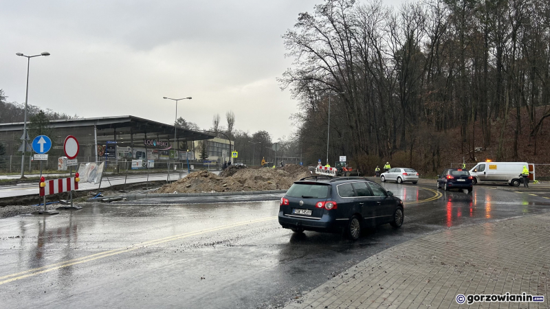6/10 Kierowcy mogą jeździć pierwszą częścią ronda przy Słowiance w Gorzowie