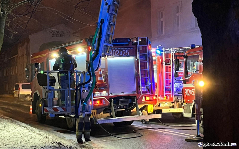 3/6 Pożar w kamienicy przy ul. Przemysłowej w Gorzowie