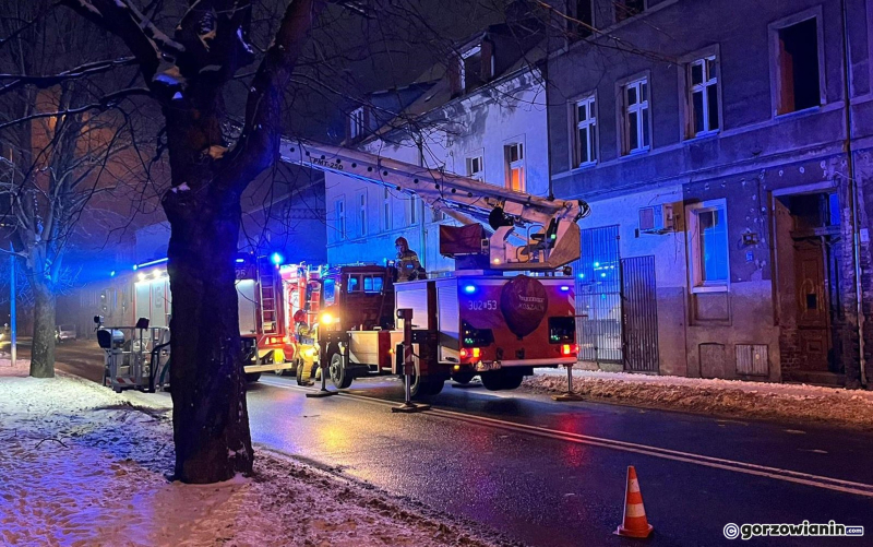 6/6 Pożar w kamienicy przy ul. Przemysłowej w Gorzowie