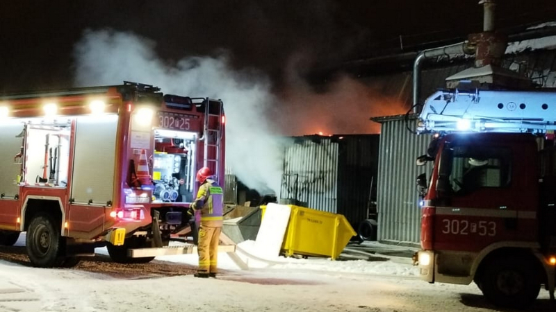 5/5 Pożar warsztatu samochodowego przy ul. Śląskiej w Gorzowie