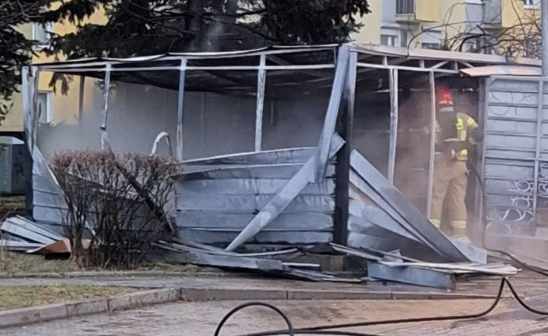 3/4 Pożary śmietników na os. Górczyn w Gorzowie