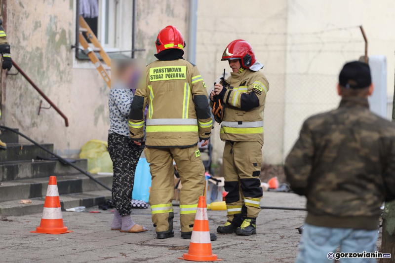 3/9 Pożar w kamienicy przy ul. Śląskiej w Gorzowie