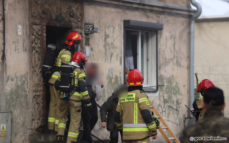 4/9 Pożar w kamienicy przy ul. Śląskiej w Gorzowie