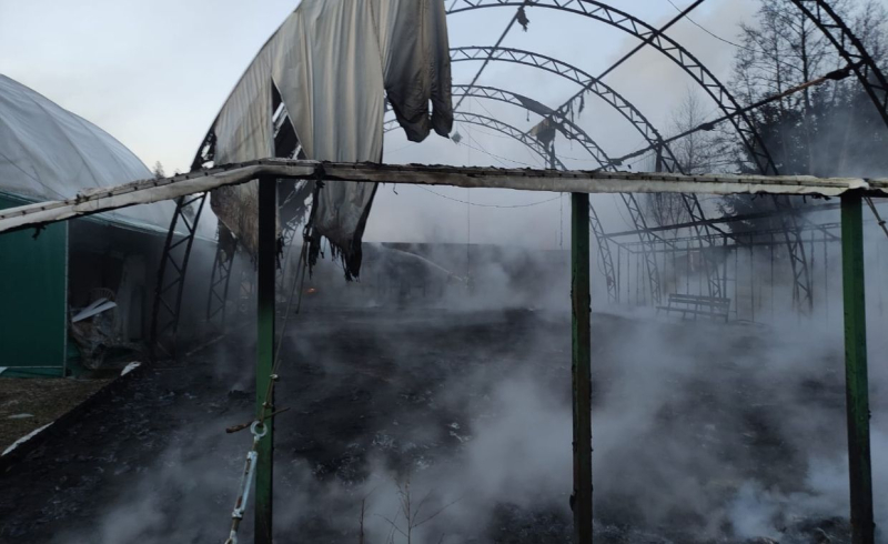 3/5 Pożar kortów tenisowych przy ul. Baczewskiego w Gorzowie