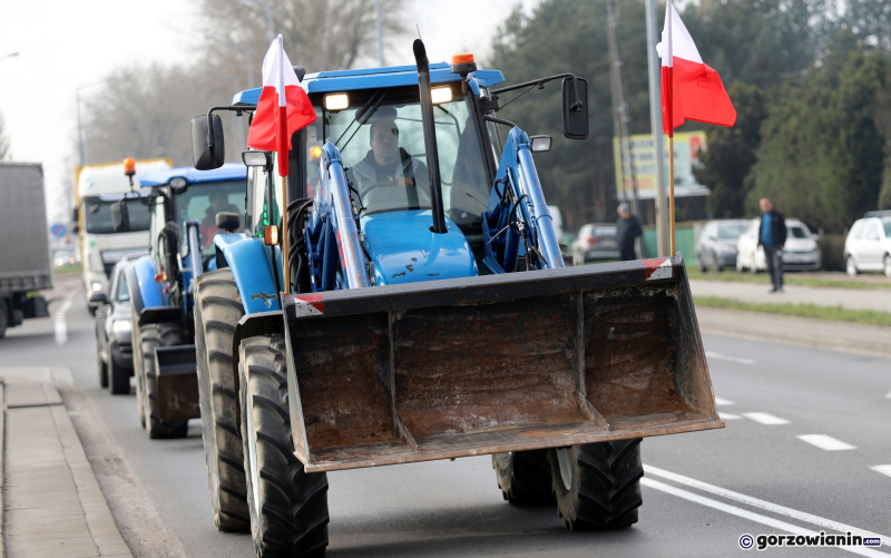 9/20 Protest rolników w Gorzowie. Zablokowany węzeł S3 Gorzów Południe