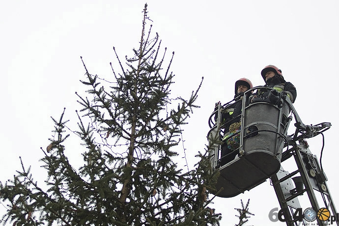 9/20 Gorzów: Dzieci ubrały miejską choinkę na Starym Rynku