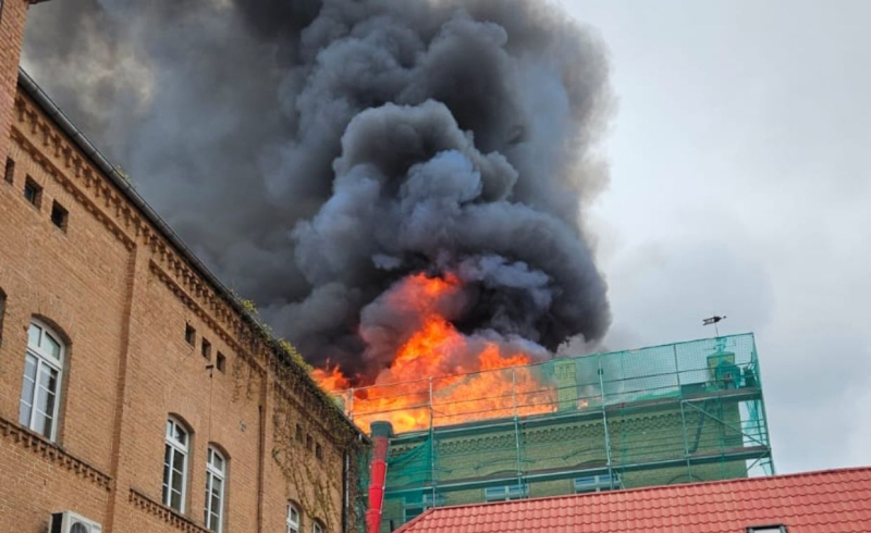 6/13 Pożar budynków AJP w Gorzowie