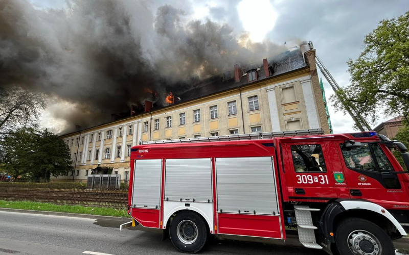 9/13 Pożar budynków AJP w Gorzowie