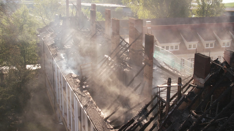 5/20 Spalony budynek AJP w Gorzowie