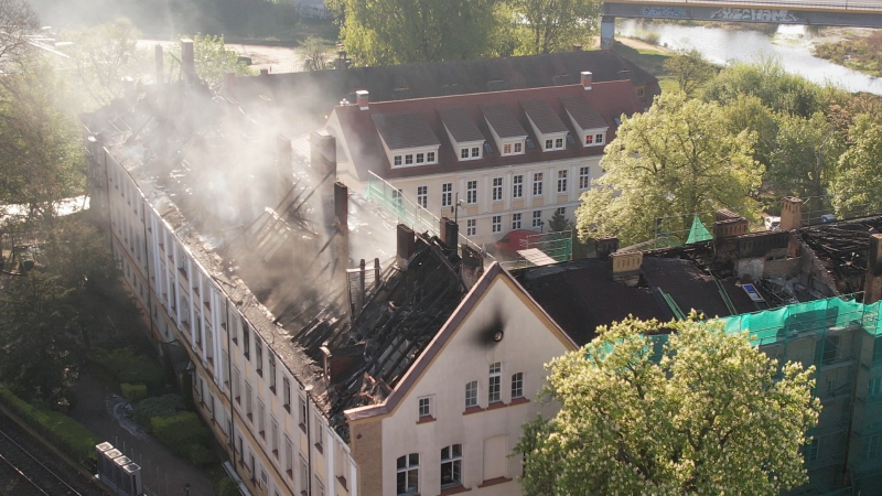 18/20 Spalony budynek AJP w Gorzowie