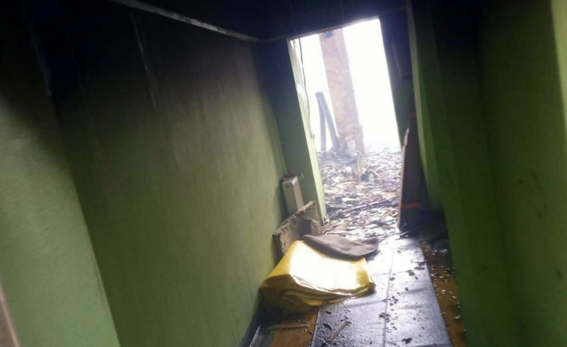 8/11 Tak wyglądają wnętrza spalonych budynków AJP