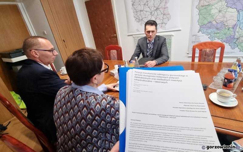 3/6 Spotkanie z ministrem infrastruktury w sprawie kolejowego wykluczenia Gorzowa