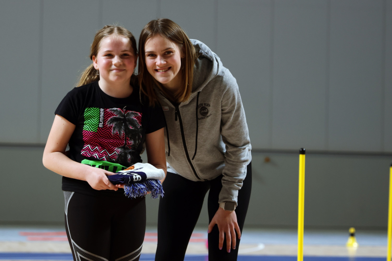 54/128 Lekcja WF z wicemistrzyniami Polski w Arenie Gorzów