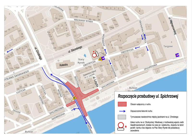 8/8 Ulica Spichrzowa czeka na przebudowę