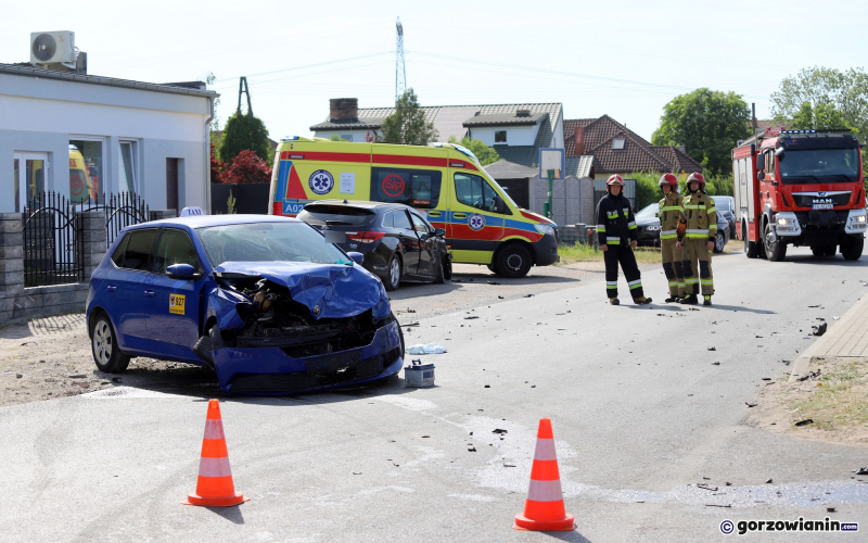 5/7 Zderzenie skody i hyundaia w Ciecierzycach