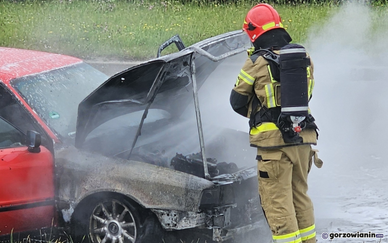 1/7 Pożar audi przy ul. Górczyńskiej