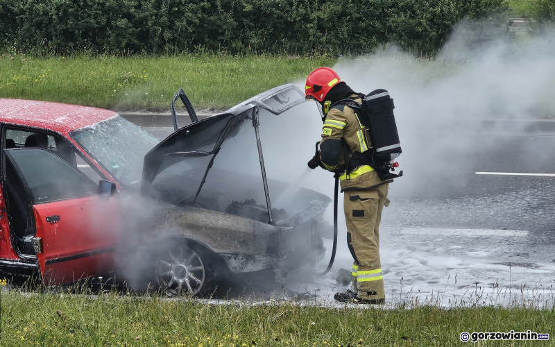 2/7 Pożar audi przy ul. Górczyńskiej