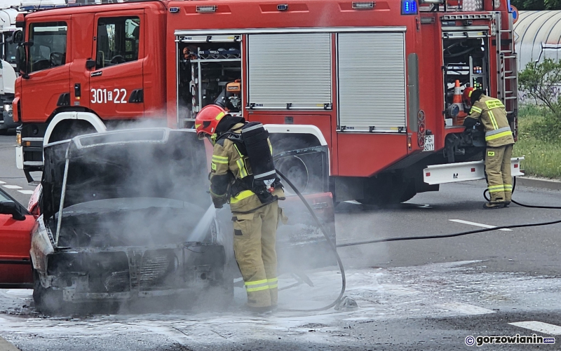 4/7 Pożar audi przy ul. Górczyńskiej
