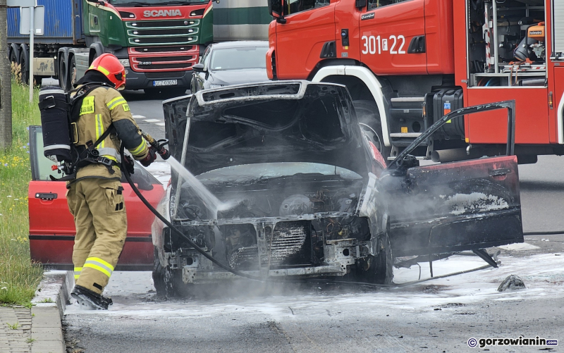 6/7 Pożar audi przy ul. Górczyńskiej