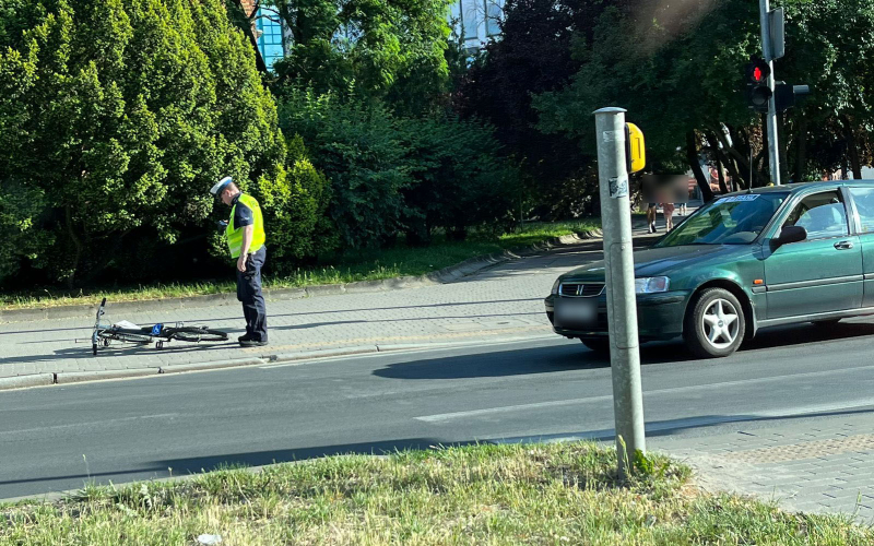 5/5 Kierujący hondą potrącił 8-latka na rowerze przy ul. Jagiełły