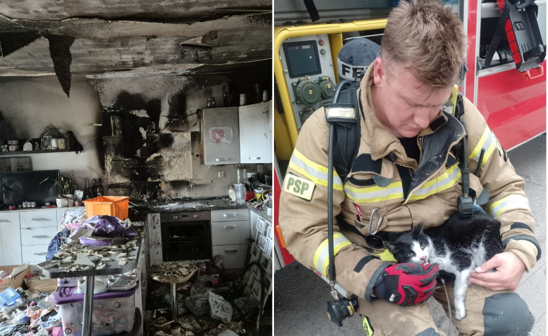 6/6 Pożar mieszkania przy ul. Niepodległości w Gorzowie