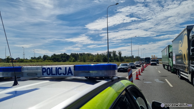 3/9 Protest przewoźników na węźle S3 w Pyrzycach