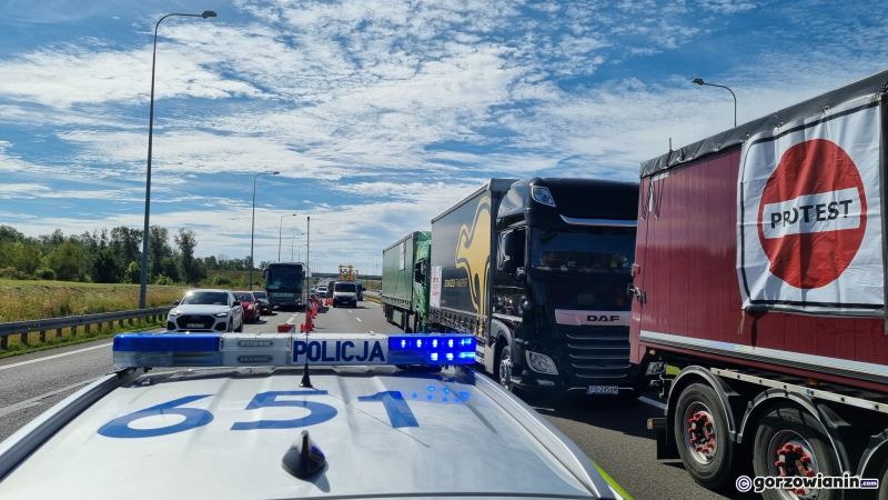 5/9 Protest przewoźników na węźle S3 w Pyrzycach