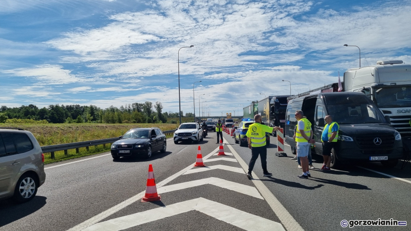 6/9 Protest przewoźników na węźle S3 w Pyrzycach