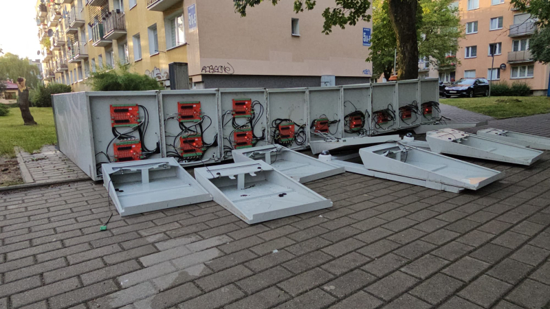 13/14 Skutki wichury w Gorzowie