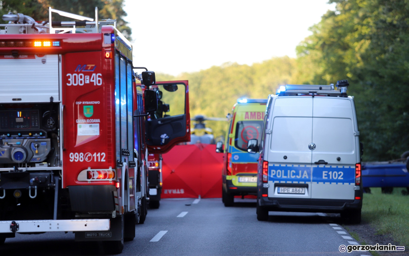 3/6 Śmiertelny wypadek na DK22. Nie żyje motocyklista