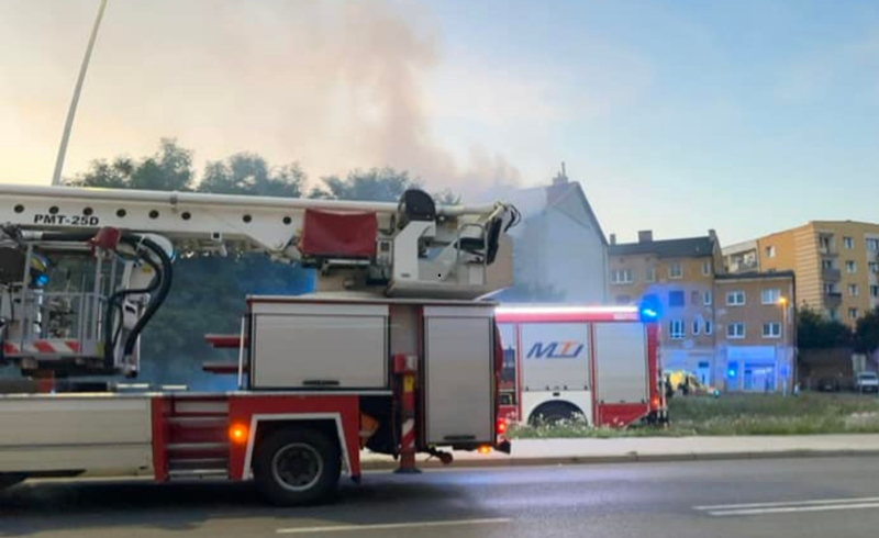 2/9 Pożar pustostanu przy ul. Młyńskiej