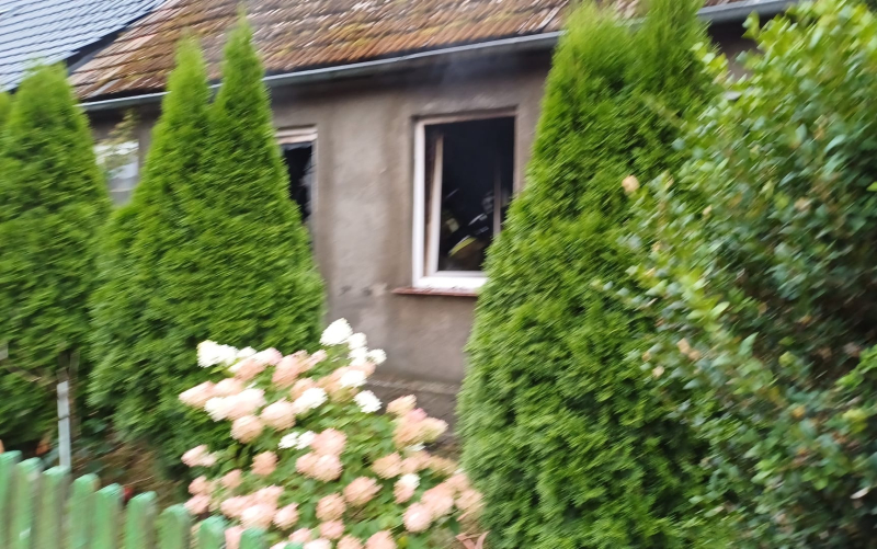 3/3 Pożar domu w Wysokiej